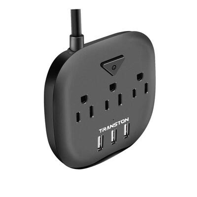 

TRANSTON TTPS01 Power Strip Smart Charging Method 3 USB-US Plug