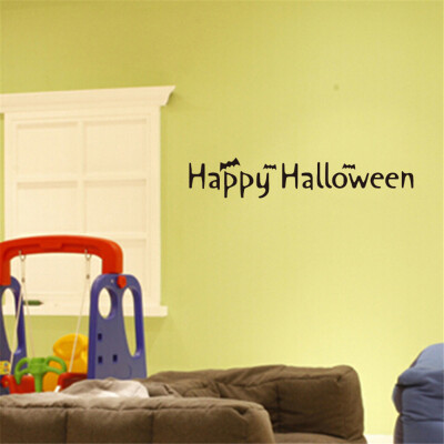 

〖Follure〗Happy Halloween Background Wall Sticker Window Home Decoration Decal Decor