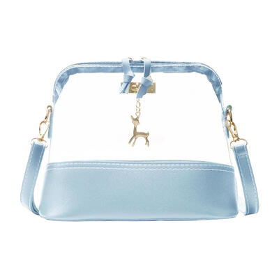 

Girls Transparent Deer Shoulder Messenger Handbags Women PVC Crossbody Bags