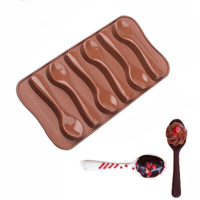 

Siaonvr Silicone Spoon Baking Mold Chocolate Biscuit Candy Jelly DIY Mold Baking Tool