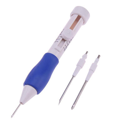 

Punch Needle Set 3 Needles 2 Threaders Craft Tool for Embroidery DIY Sewing