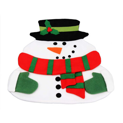 

Gobestart Placemat Mat Decoration Home Party Santa Claus Father Christmas Snowman RD