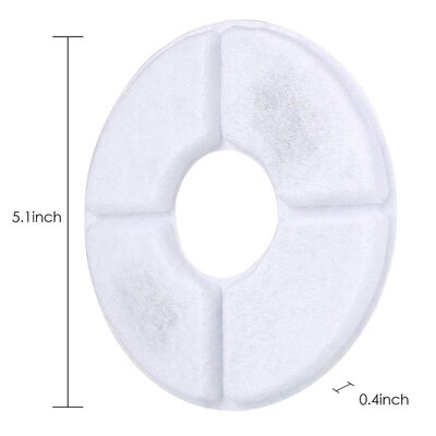 

4PCSSet Cat Water Fountain Relacement Filters Activated Carbon Water Dispenser Filter for Pet Flower Water Fountain