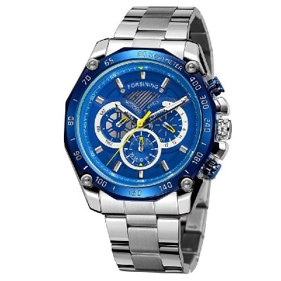 

FORSINING 427 Mechanical Men Watch 10 Meter Waterproof Luxury Business Wristwatch Date Week 24 Hours Sport Military Luminous Watch