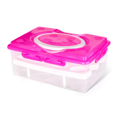 

〖Follure〗24 Place Egg Box Food Container Organizer Convenient Storage Boxs Double Layer