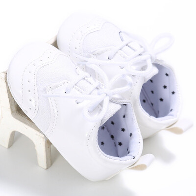 

0-18M Style Kids Boys Girls PU Material First Walker Shoe Baby Fashion Color Patch Non-slip Shoes P1