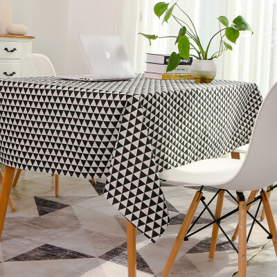 

Tablecloth Rectangle Table Cloth Cotton Linen Wrinkle Free Anti-Fading Tablecloths Washable Dust-Proof Table Cover for Dining Kit