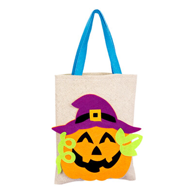 

Toponeto Pumpkin Lantern Canvas Tote Bag Women Large Shopper Carry Pouch Halloween Gifts