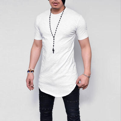 

Summer New Solid Color Slim Mens Short-sleeved T-shirt Casual O-neck T-shirt Simple Fashion Men Clothing