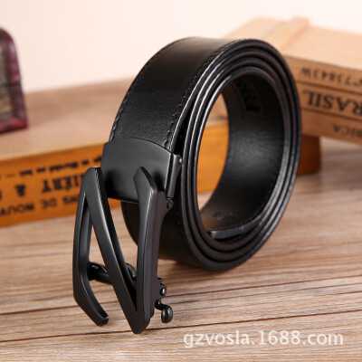 

Z-shaped buckle layer leather belt male automatic buckle belt male business casual wild fashion
