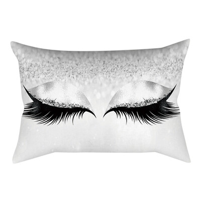 

〖Follure〗Eyelash Out Soft Velvet Cushion Cover 30x50cm Marble Pillow Cases