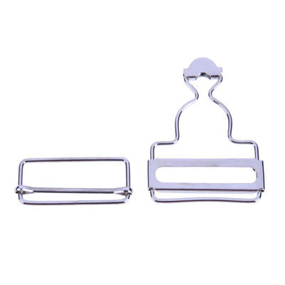 

10pairs Mini Bib Pants Adjustable Button Metal Gourd Buckle Sewing Acces