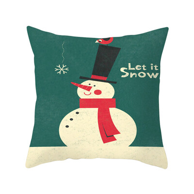 

Tailored Merry Christmas Soft Peach skin Throw Pillow Pillow Cover 45x45cm Home Decor