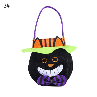 

Halloween Trick or Treat Pumpkin Witch Vampire Handheld Candy Bag Handbag Pouch
