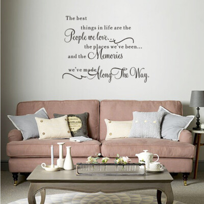 

〖Follure〗Things In Life Quotations Removable Wall Sticker Bedroom Backdrop Art Decal DIY