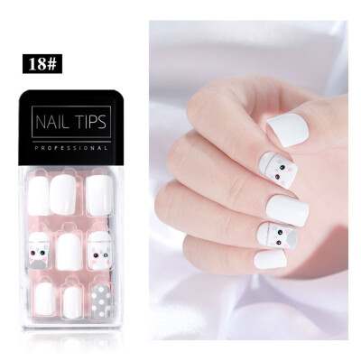 

Gobestart Finished Nail Patches 30Pcs Boxed Removable Repeated Use Of fake Nail Patches