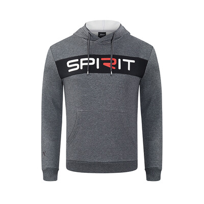 

Xtep mens sweater 2018 autumn&winter new lightweight comfortable hooded casual jacket fashion wear mens shirt 882429059101 deep flower gray S