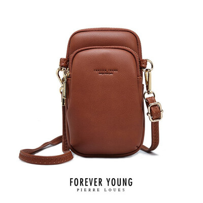 

Korean version of the pure womens one-shoulder phone bag stylish simple slant cross bag