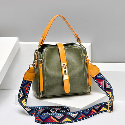 

Water bucket bag lady slanting simple summer bag personality foreign air slanting Baitie one-shoulder hand-held tide