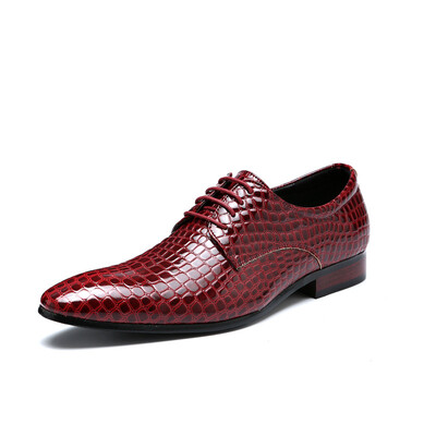 

European&American fashion snake pattern mens shoes with low-cut shoes