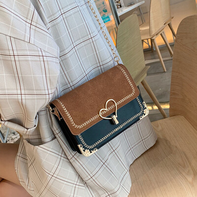 

Female bag 2019 new wild gas scrub chain bag fashion shoulder bag summer small fresh ins messenger bag