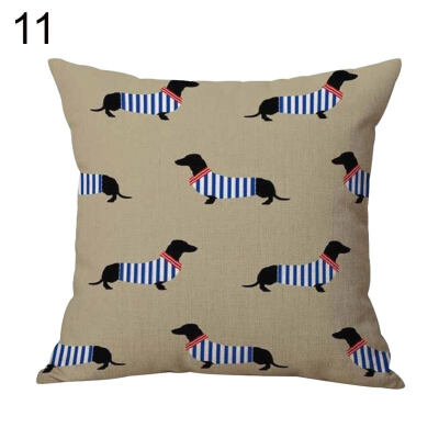 

Cartoon Dog Animal Throw Pillow Protector Case Cushion Cover Bedding Articles
