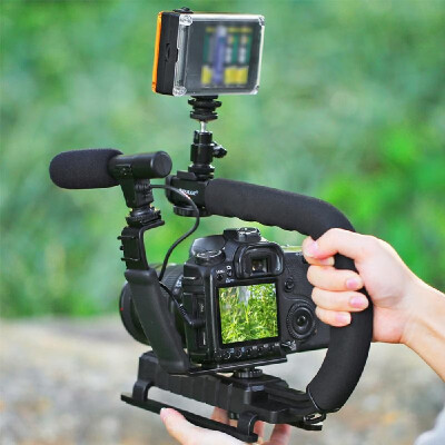 

PULUZ U-Shaped Camera Holder Portable Handheld DV Bracket Stabilizer Kit for All SLR Cameras&Home DV Camera