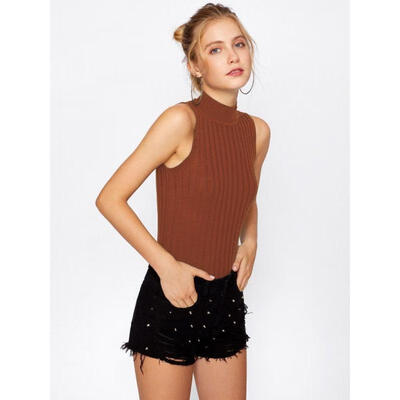 

Sexy Womens Summer Sleeveless Tank Crop Tops Midriff Casual Vest Shirt Blouse