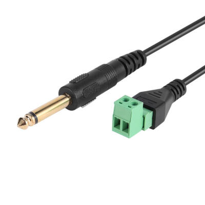 

635mm Audio Mono Male to 2Pin Screw Terminal Female Converter Cable Wire