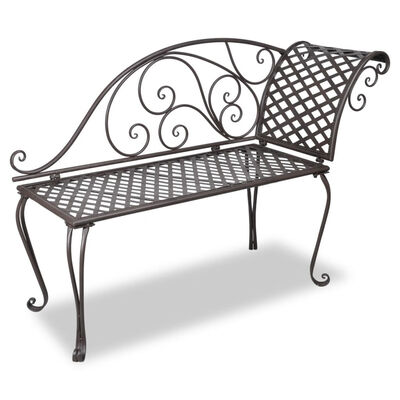 

Garden Chaise Lounge 504 Steel Antique Brown