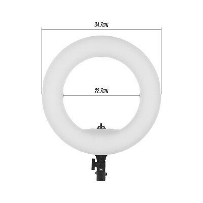 

LED Ring Light 192 Pieces LEDs Anchor Live Light 3200K to 5500K Color Temperature 38W Power Ring Video Lamp for Makeup Camera Phon