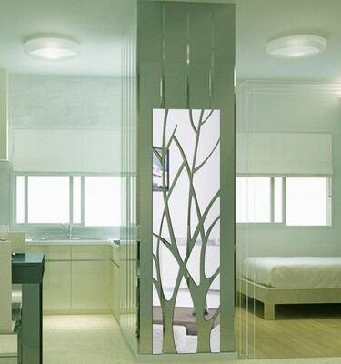 

〖Follure〗Modern Mirror Style Removable Decal Tree Art Mural Wall Stickers Home Room Decor