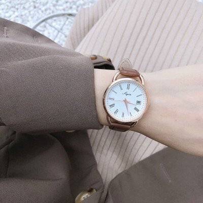 

Ins retro literature&art chic watch female students Korean version simple ulzzang son department small fresh match