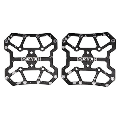 

2pcs Bicycle Pedal Aluminum Alloy Flat Platform Adapter Conversion Universal Compatible MTB Road Bike Parts Accessories