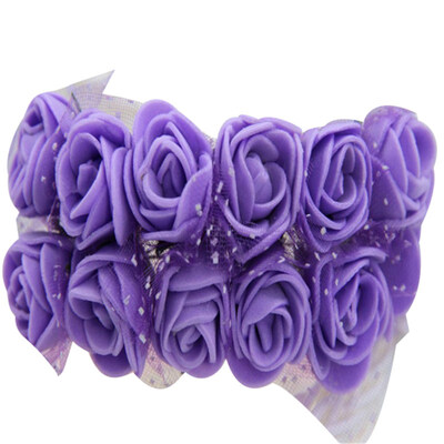 

144Pcs PE Foam Rose Head Artificial Flower for DIY Doll Wedding Car House Decor