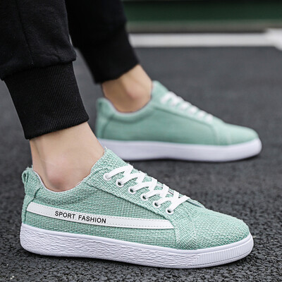 

Canvas shoes men summer version of the Korean version of leisure plate shoe social spirit students military training shoes