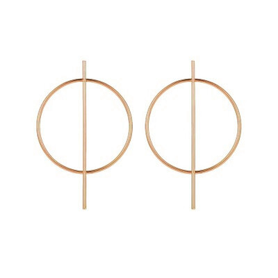 

2019 Fashion Gold Metal Round Disc Statement Earrings for Women Bijoux Brincos Party Gift Big Circle Drop Dangle Earring