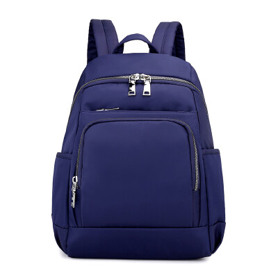 

Oxford double shoulder bag female Korean fashion leisure backpack schoolbag travel capacity