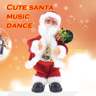 

Siaonvr Christmas Santa Claus Doll Electric Singing Dancing Toy New Year Gift Christmas