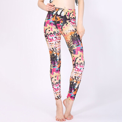 

3D Graphic Printed Women Leggings Ladies Yoga Pants Fitness Gym Jogging Trousers