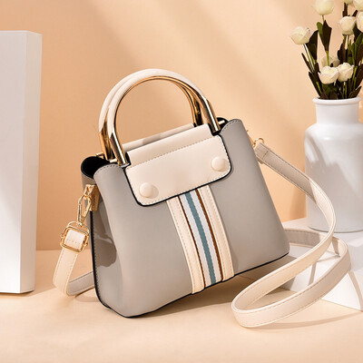 

Summer ladies bags fashionable collision color handbags with large capacity one shoulder slanting bag