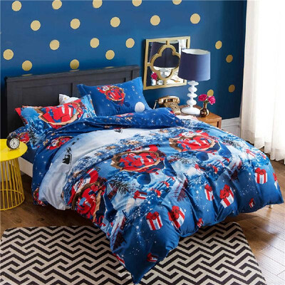 

Comforter Duvet Cover Set Merry Christmas Gift Bedding Set Bedclothes Cover Bed Sheet 2 Pillowcases
