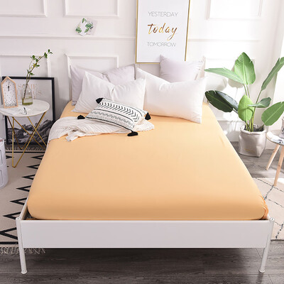 

Toponeto Fitted Sheet Bedding Cover Bed Sheet Soft Comfort Solid Color