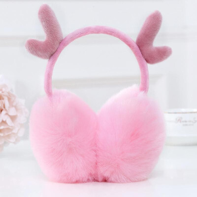 

Ear Muffs Winter Fall Cute Warm-Keeping Earmuffs Christmas Day Girl Lovely Deerlet Horn Ear Warmers