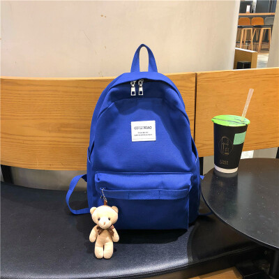 

The old girls mild school bag womens Korea style original sink high school double shoulder bag canvas college student ins wi