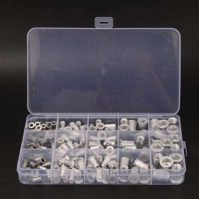 

Greensen 150pcs Zinc Alloy Nutsert Kit M3 M4 M5 M6 M8 Rivet Nut Set