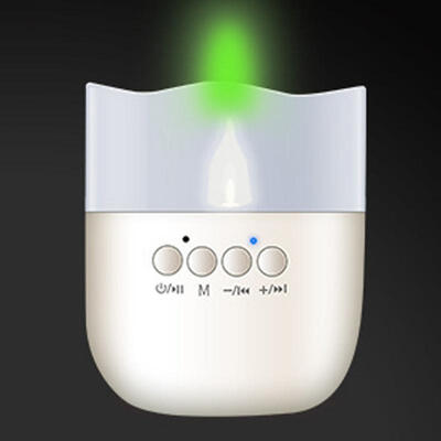 

2 In 1 LED Night Lamp Candle Lights Wireless Bluetooth Speakers Portable Table Lighting Rechargeable Party Music Player