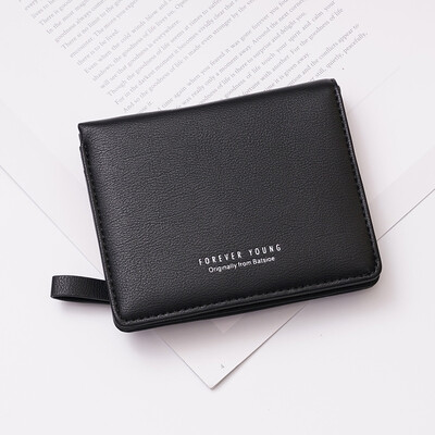 

Tailored Women Short Wallet Fresh Student Bag Simple Multi-card Seat Buckle Coin Purse