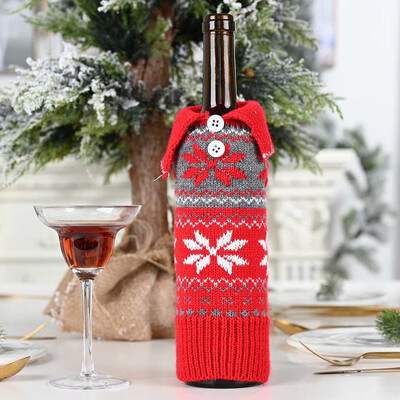 

Tailored Merry Christmas Santa Wine Bottle Bag Cover Xmas Festival Party Table Decor Gift