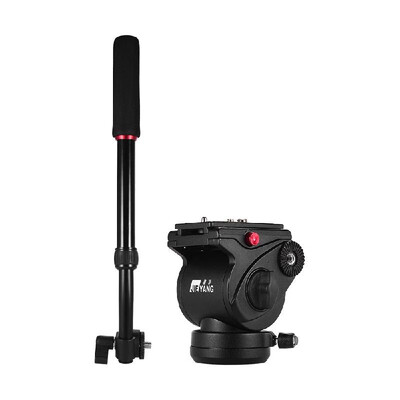 

JIEYANG JY0506H Professiona Aluminum Alloy Fluid Video Head Hydraulic Damping Tripod Head with Handle for Tripod Monopod Slider fo